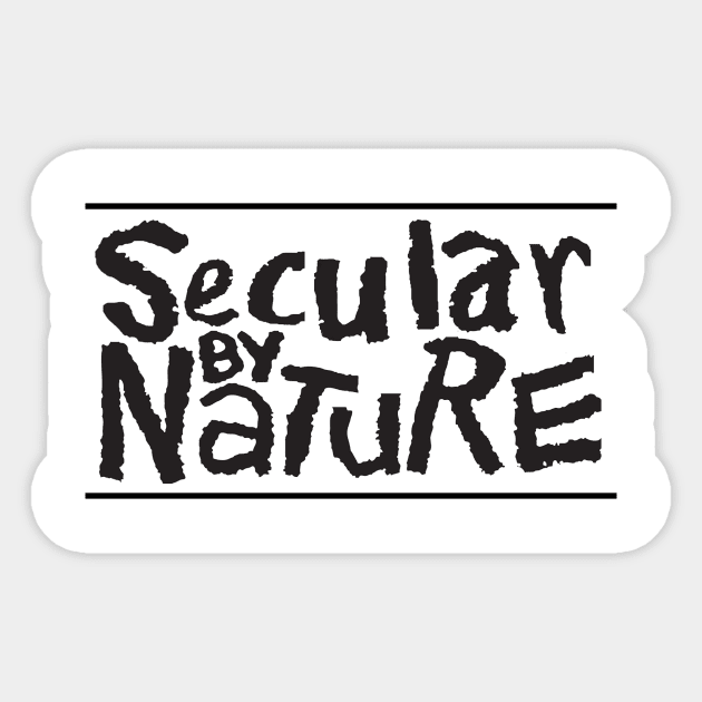 Black Logo Tee Sticker by secularbynature